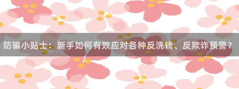 长征娱乐4主管：防骗小贴士：新手如何有效应对各种反洗钱、反欺