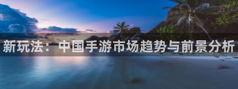 长征娱乐注册：新玩法：中国手游市场趋势与前景分析